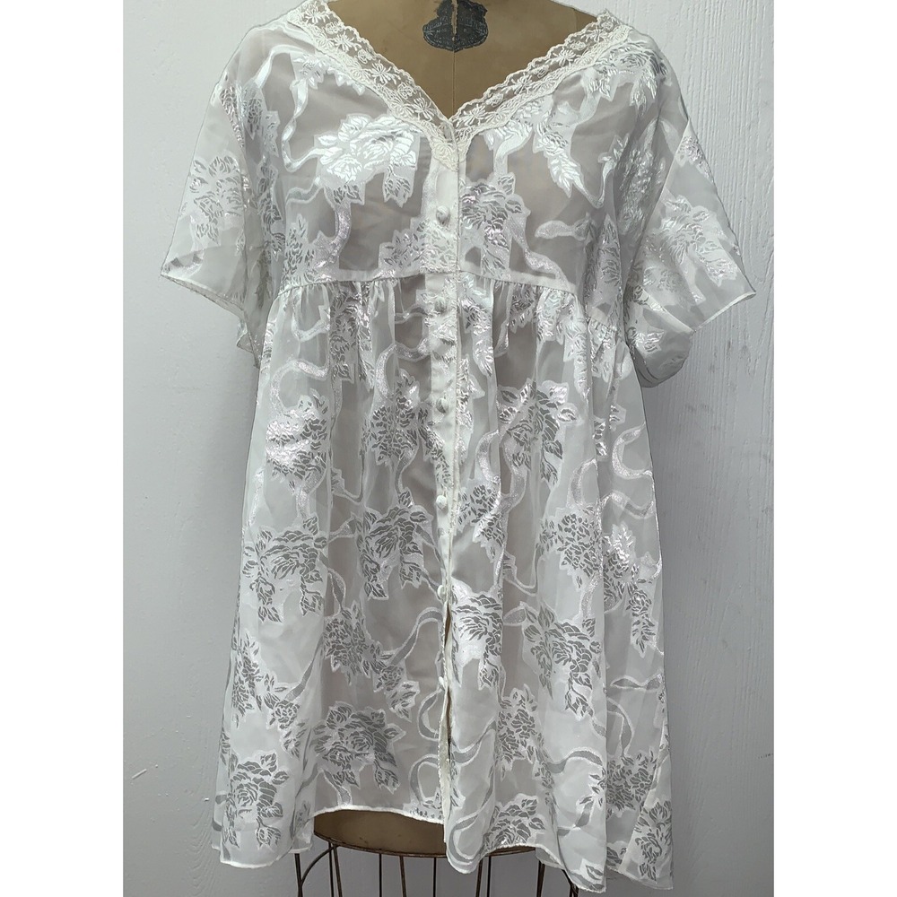 Vintage VICTORIA'S SECRET Gold Label Ivory Lace Maxi Slip Dress Bridal Nightgown
